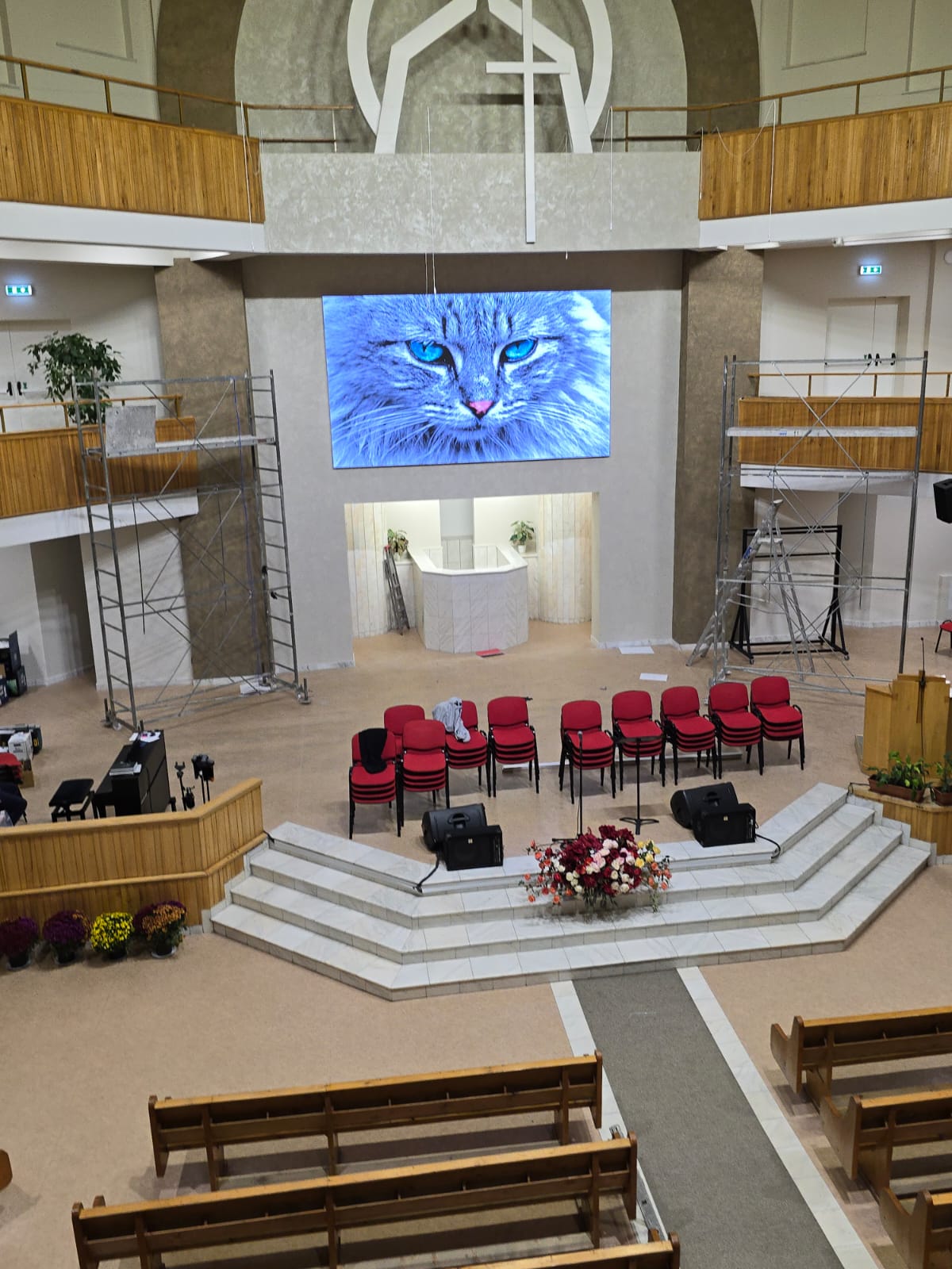 Ecran LED proiect biserica