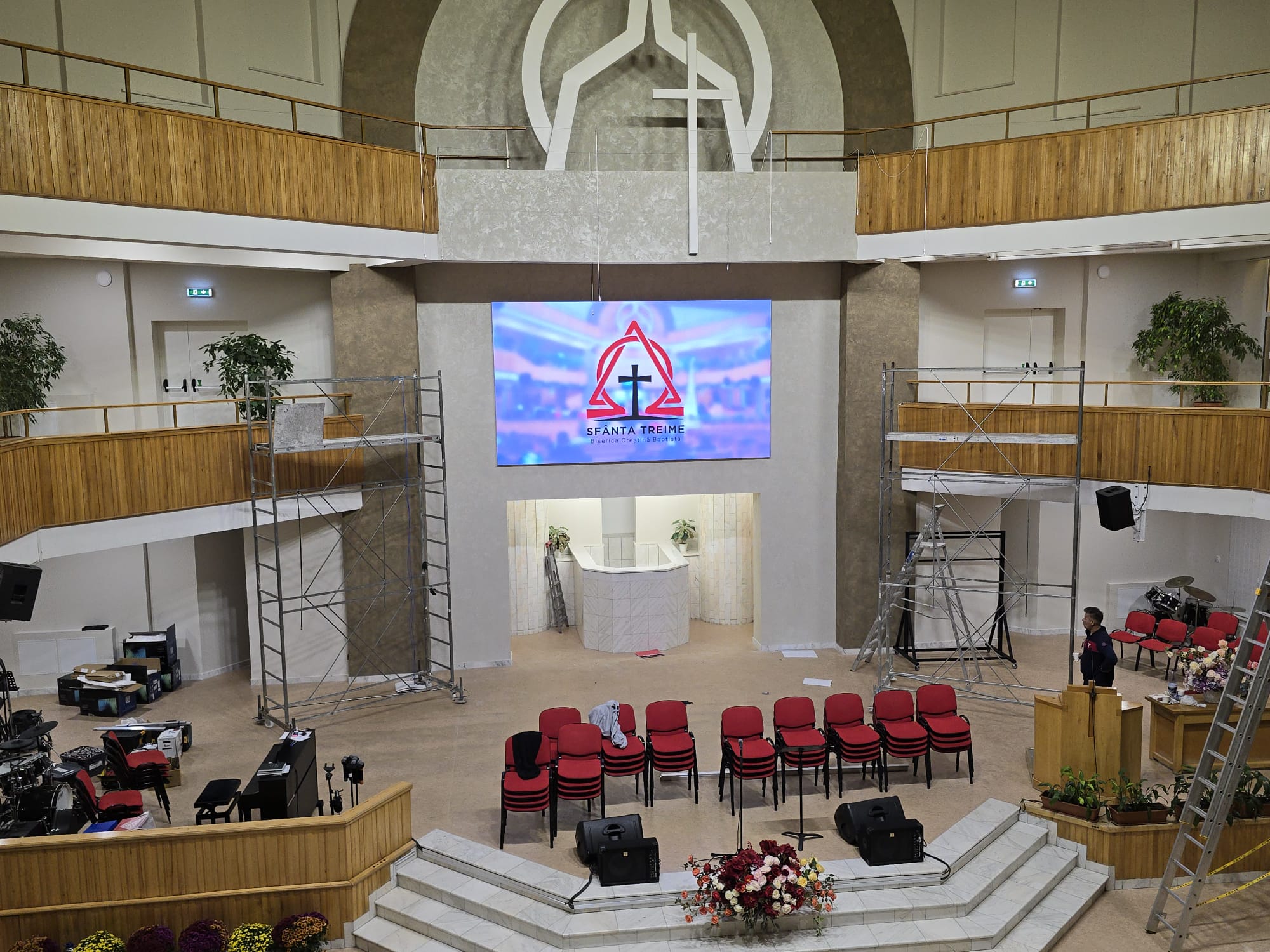 Ecran P2mm in biserica