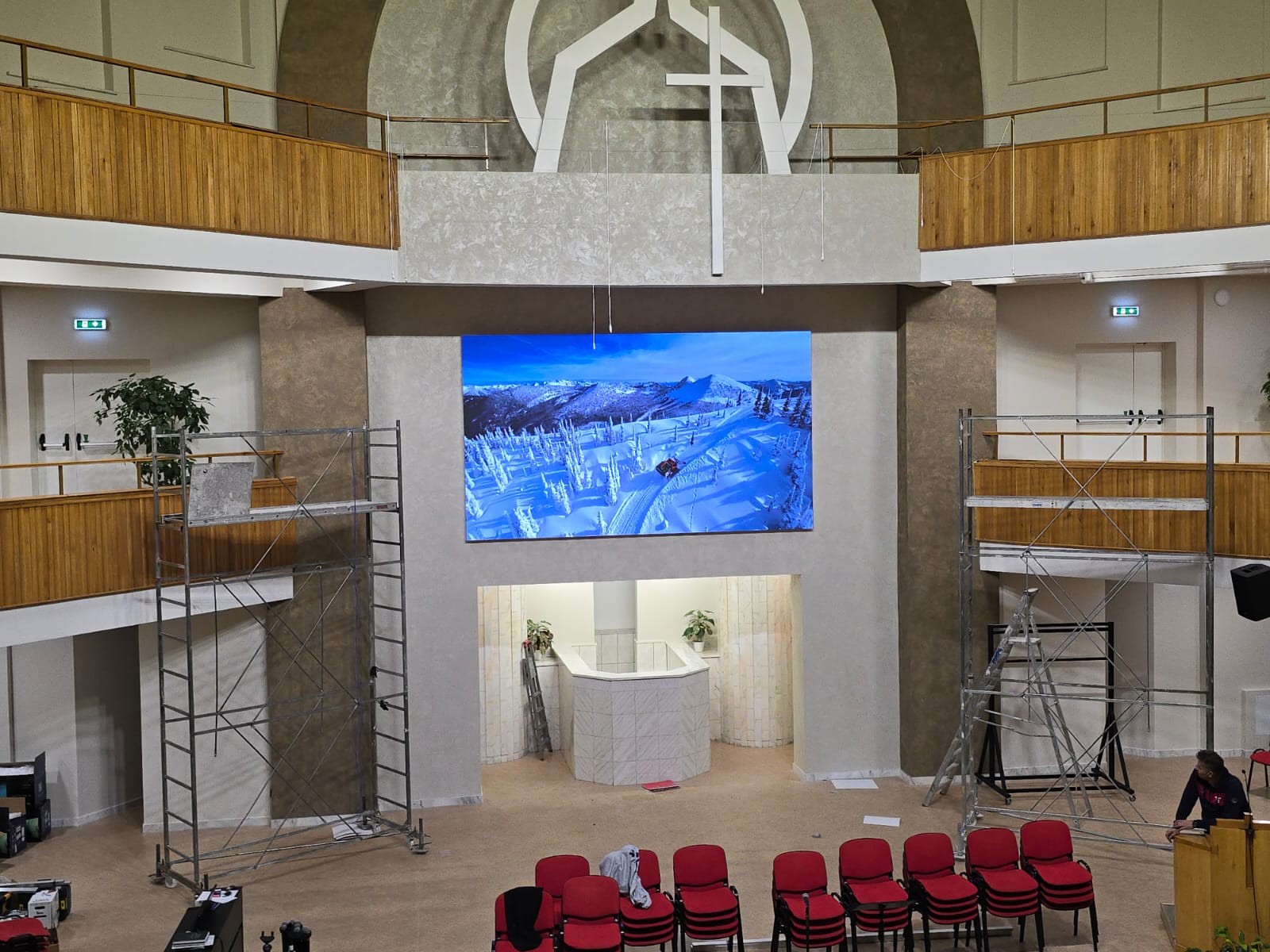 Ecran LED pentru biserica